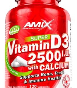 Amix vitamin d3 2500 i.u. s vápníkem 120 kapslí