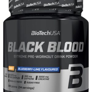 Biotechusa black blood nox+ 340 g - borůvka/limetka