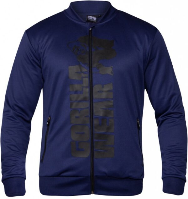 Gorilla wear pánská mikina ballinger track jacket navy blue/black