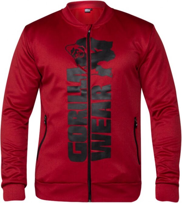 Gorilla wear pánská mikina ballinger track jacket red výprodej