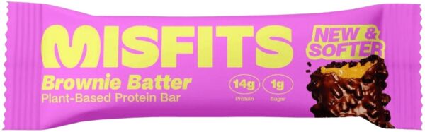 Misfits vegan protein bar soft 50 g - brownie batter