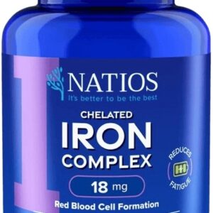 Natios iron chelated complex železo bisglycinát 18 mg 90 veganských