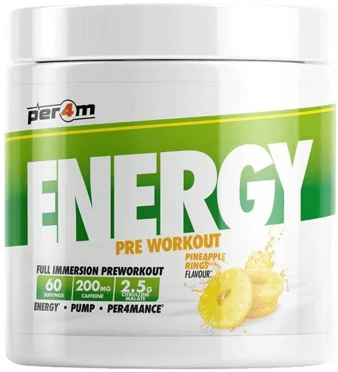 Per4m energy pre-workout 390 g - pineapple rings
