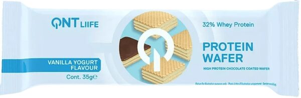 Qnt protein wafer 35 g - vanilkový jogurt