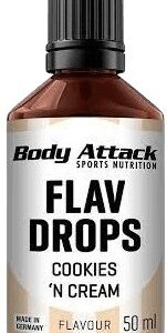 Body attack flav drops 50 ml - cookies & cream