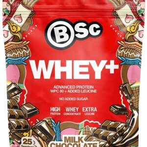 Bsc nutrition whey+ 900 g - mléčná čokoláda
