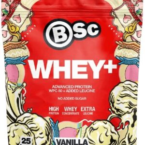 Bsc nutrition whey+ 900 g - vanilka