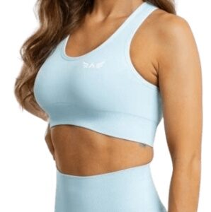 Exalted sportovní bezešvá podprsenka impact světle modrá