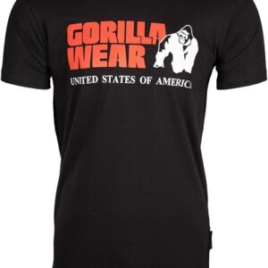 Gorilla wear pánské tričko s krátkým rukávem classic t-shirt black -