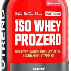 Nutrend iso whey prozero 2250g - jahodový cheesecake