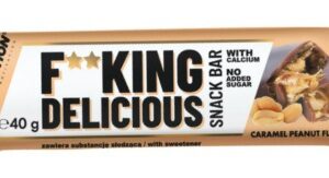 Allnutrition f**king delicious snack bar 40 g - karamel/arašíd