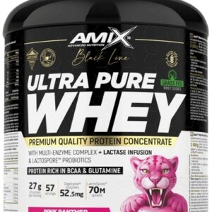 Amix black line ultra pure whey protein 2000 g - pink panther