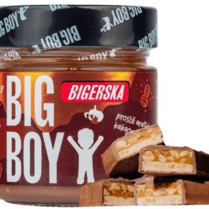 Big boy bigerska 220 g - sladký arašídový krém s kakaem a slaným