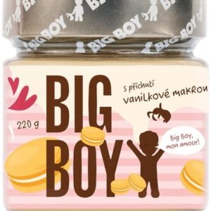 Big boy vanilková makronka - krém z mandlí a arašídů s příchutí