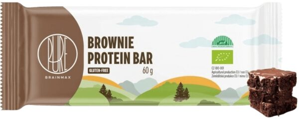 Brainmax pure proteinová tyčinka 60 g - brownie