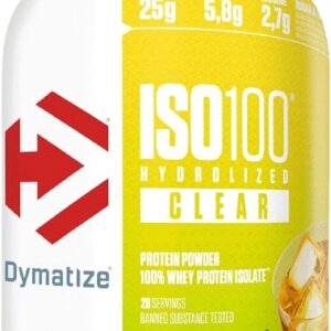 Dymatize iso 100 clear 900 g - citronový ledový čaj