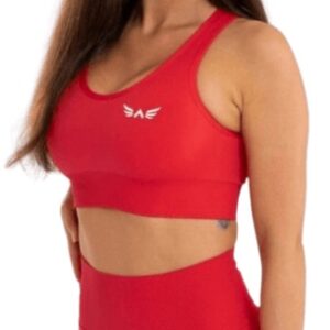 Exalted sportovní bezešvá podprsenka impact červená - s