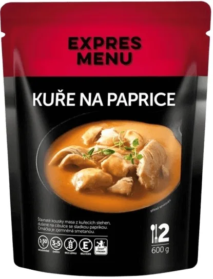Expres menu kuře na paprice