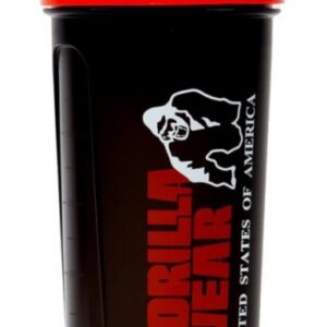 Gorilla wear šejkr xxl 1000 ml - černá/červená
