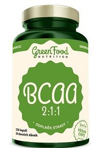 Greenfood bcaa 2:1:1 120 kapslí