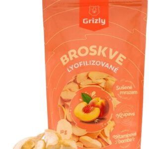 Grizly lyofilizované 50 g - broskve