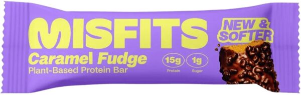 Misfits vegan protein bar soft 50 g - caramel