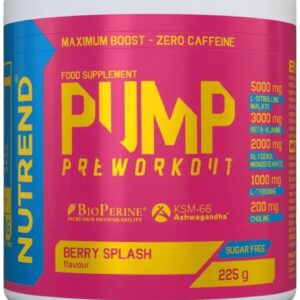 Nutrend pump 225 g - berry splash