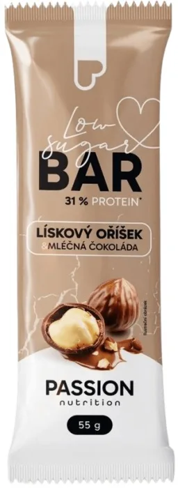 Passion nutrition protein bar low sugar 55 g