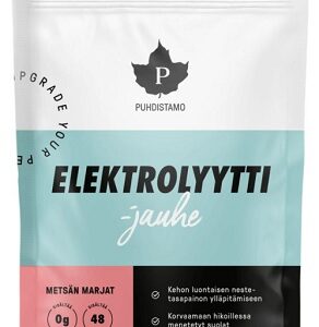 Puhdistamo electrolyte powder 240 g - red berries + láhev 500 ml