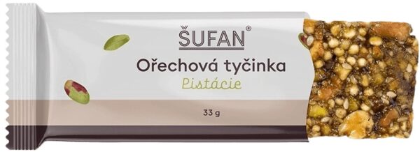 Šufan ořechová tyčinka 33 g - pistácie