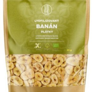Brainmax pure lyofilizované ovoce 45 g - banán plátky bio