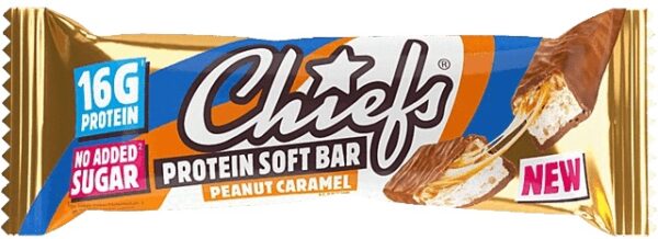 Chiefs protein soft bar 55 g - arašídy/ karamel