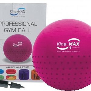 Kine-max professional gym ball (gymnastický míč 65 cm) - růžová