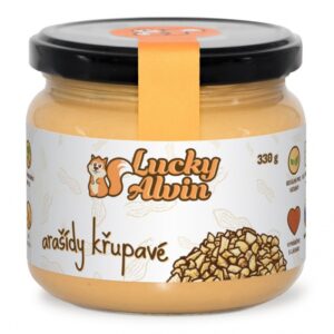 Lucky alvin arašídový krém 330g - křupavý prošlé dmt 14.8.2025