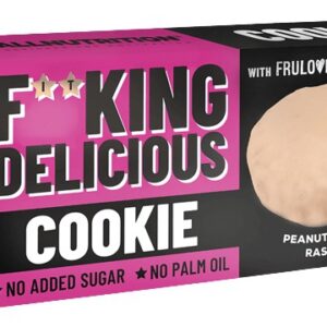 Allnutrition f**king delicious cookie 128 g - arašídové máslo/malinový
