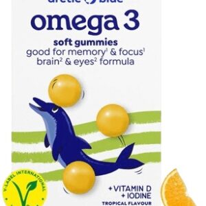 Arctic blue® kids vegan omega 3 (250mg dha & vitamin d 200iu) 30