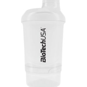 Biotechusa šejkr wave+ nano 300ml +150ml - bílá
