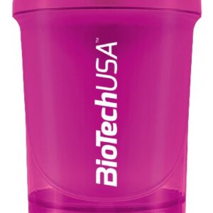Biotechusa šejkr wave+ nano 300ml +150ml - růžová