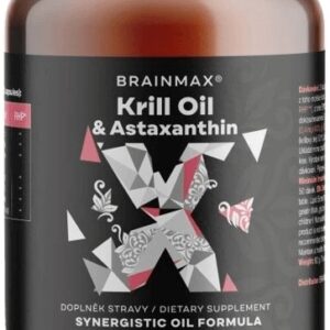 Brainmax krill oil s astaxanthinem 500 mg 100 softgel kapslí