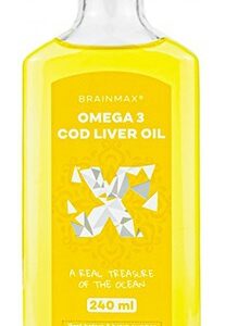 Brainmax omega 3 olej z tresčích jater citrón 240 ml