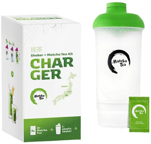 Matcha tea charger z500 šejkr + 15x2g matcha tea