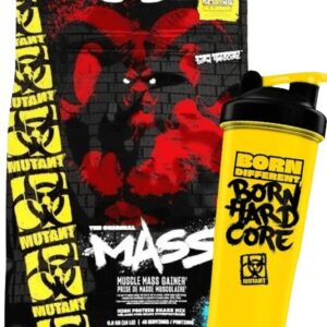 Mutant mass new 6800 g + hardcore deluxe šejkr 1000 ml zdarma