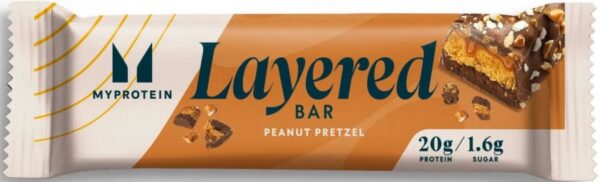 Myprotein layered protein bar 60 g - chocolate peanut pretzel
