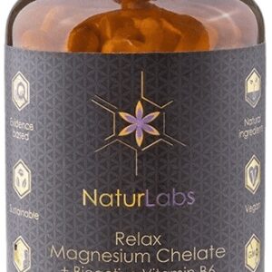 Naturlabs relax hořčík chelát bisglycinát + bioaktivní vitamin b6 90