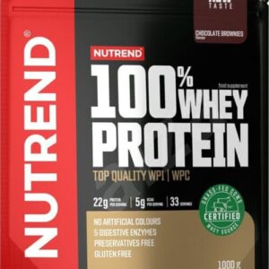 Nutrend 100% whey protein 1000 g - čokoládové brownies