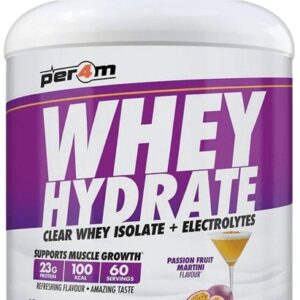 Per4m clear whey isolate + electrolytes 1800 g - marakuja martini