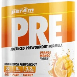 Per4m pre workout stim 570 g - pomeranč/mango