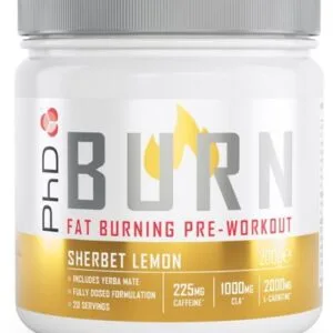 Phd burn pre-workout 200 g - citronový sorbet