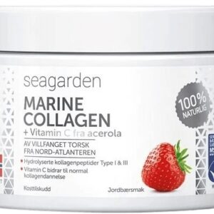 Seagarden marine collagen + vitamin c 150 g - jahoda