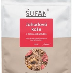 Šufan kaše 250 g - jahodová s bílou čokoládou